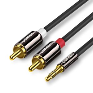 Ugreen 3,5 mm mini jack - 2RCA aucio cable 3m μαύρο