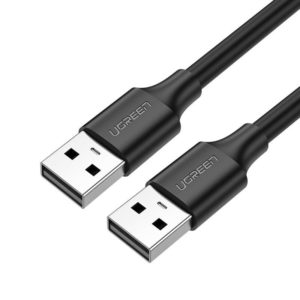 Ugreen USB 2.0 (αρσενικό) - USB 2.0 (αρσενικό) καλώδιο 1,5 m μαύρο