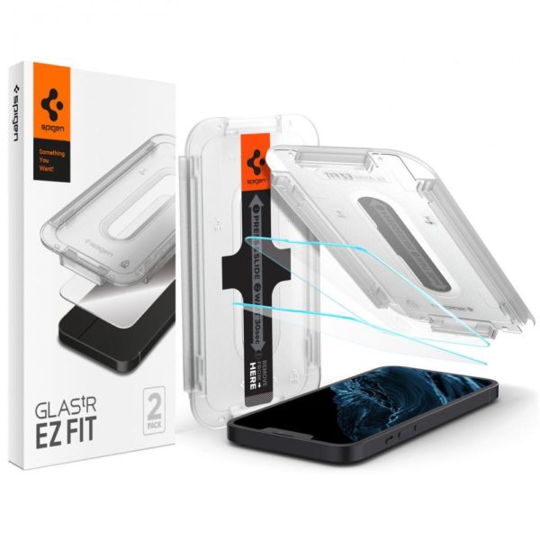 Spigen EZ FIT GLAS.tR SLIM 2-Pack Tempered Glass (iPhone 13 / 13 Pro)