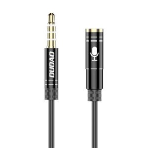 Dudao καλώδιο επέκτασης AUX 4 πόλων για ακουστικά με μικρόφωνο mini jack 3