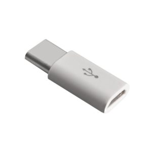 Micro USB σε USB Type C Αντάπτορας Data Sync Charge λευκό