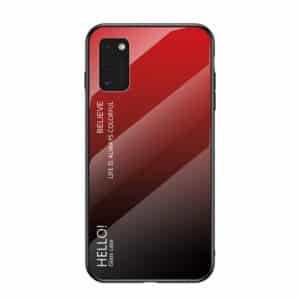 Θήκη για Samsung Galaxy A41 μαύρο-κόκκινο