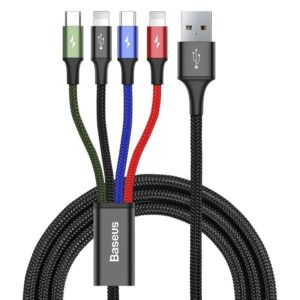 Baseus USB Fast 4w1 USB-C / 2x Lightning / Micro 3