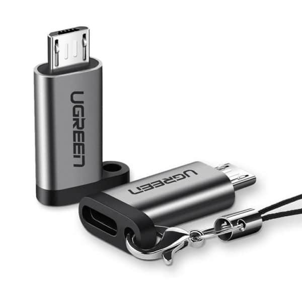 Προσαρμογέας USB-C σε Micro USB UGREEN US282 (Γκρι)