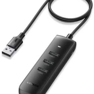 Προσαρμογέας UGREEN CM416 4 σε 1 USB σε 4x USB (μαύρο)