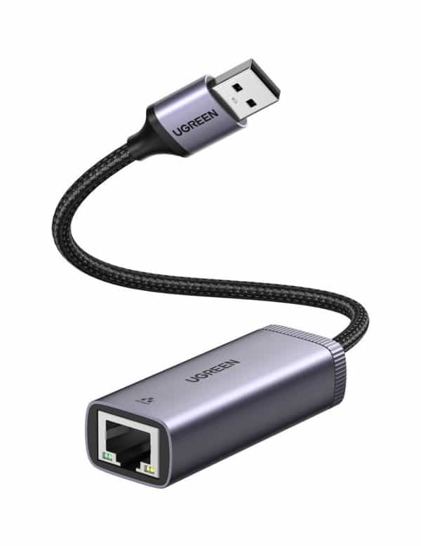 Προσαρμογέας δικτύου UGREEN CM483 USB σε RJ45 (γκρι)