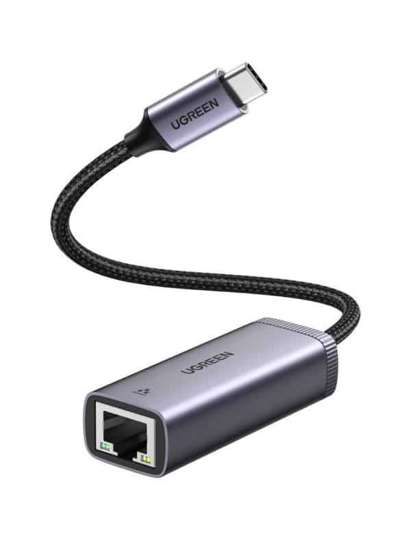Προσαρμογέας δικτύου UGREEN CM483 USB-C σε RJ45 (γκρι)