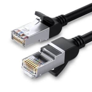 Στρογγυλό καλώδιο Ethernet Cat 6 UTP 0,5m UGREEN (μαύρο)