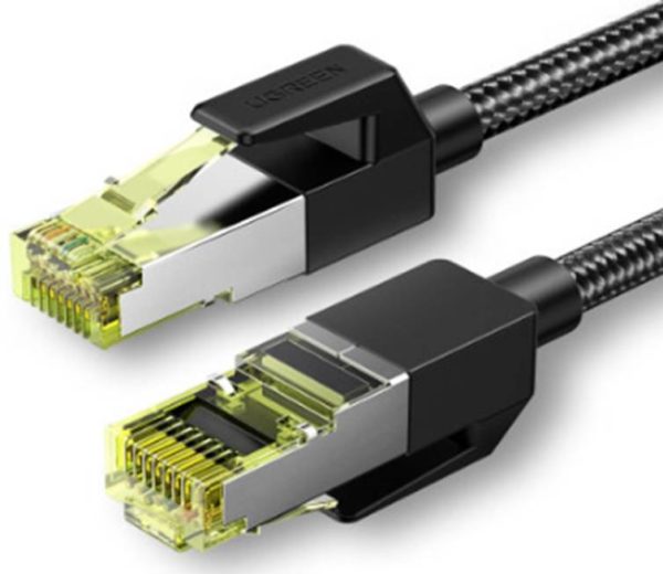 Καλώδιο Ethernet Cat 7 F/FTP Braid RJ45 2m UGREEN NW150 (μαύρο)
