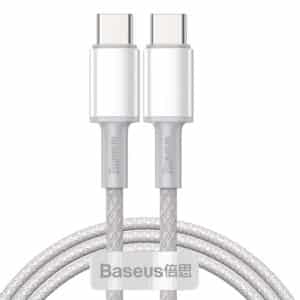 Καλώδιο USB-C σε USB-C 100W, 1m Baseus (Λευκό)