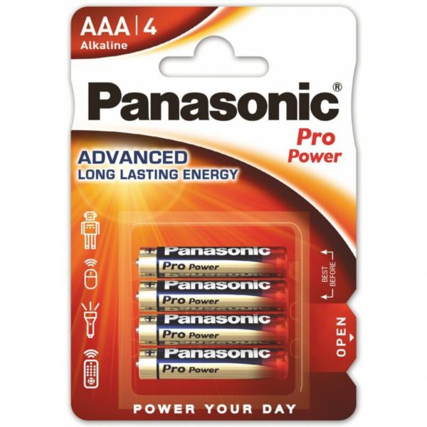 Αλκαλικές Μπαταρίες AAA 1.5V 4τμχ Panasonic Pro Power