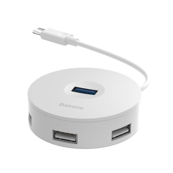 Baseus 4in1 USB-C Hub 15cm (Λευκό)