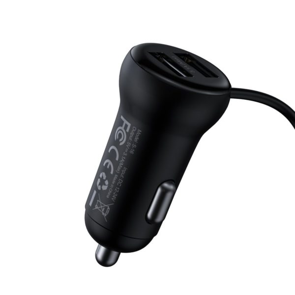 eng pl Baseus T typed S 16 wireless MP3 car charger Black 17812 2 4