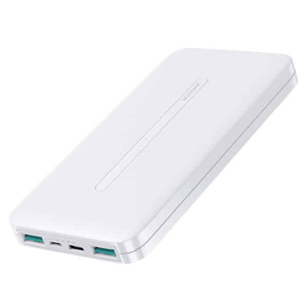 Power Bank 10000mAh με 2 Θύρες USB-A Λευκό Joyroom JR-T012