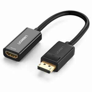 Αντάπτορας DisplayPort (αρσενικό) - HDMI (θηλυκό) 4K (μαύρο) UGREEN MM137