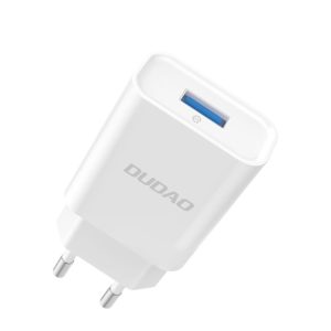 Φορτιστής με Θύρα USB-A Quick Charge 3.0 Λευκός Dudao