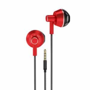 Ενσύρματα ακουστικά XO μαύρο-κόκκινο