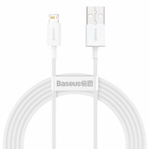 Καλώδιo USB - Lightning 1m 2,4A Baseus Λευκό