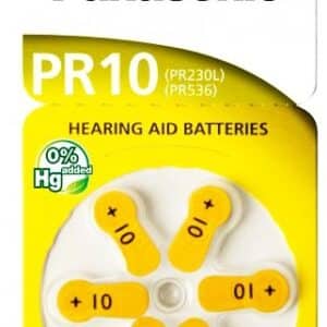 Μπαταρίες ακουστικών βαρηκοΐας PR10