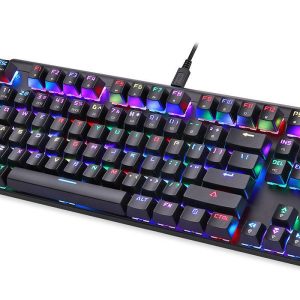 Motospeed Μηχανικό Πληκτρολόγιο Ενσύρματο CK101 RGB