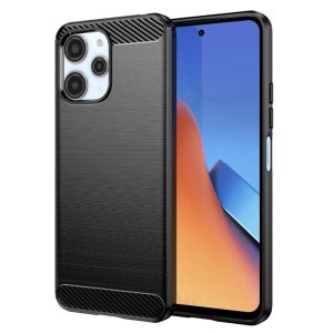 Θήκη Xiaomi Redmi 12 Carbon Silicone Techsuit (Μαύρο)