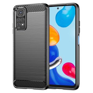Θήκη Xiaomi Redmi Note 11 / Note 11S Carbon Silicone Techsuit (Μαύρο)