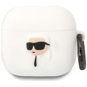 Θήκη Apple AirPods 4 Silicone Karl Lagerfeld (Λευκό)