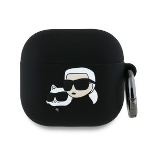 Θήκη Apple AirPods 4 Silicone Karl Lagerfeld (Μαύρο)
