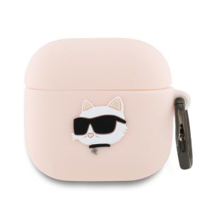 Θήκη Apple AirPods 4 Silicone Karl Lagerfeld (Ροζ)