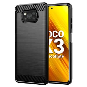 Θήκη Xiaomi Poco X3 / Poco X3 NFC / Poco X3 Pro Carbon Silicone TechSuit (Μαύρο)