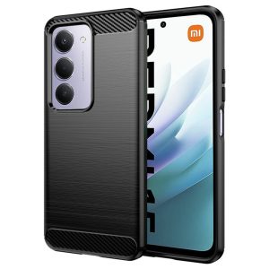 Θήκη Xiaomi Redmi 15 Carbon Silicone Techsuit (Μαύρο)