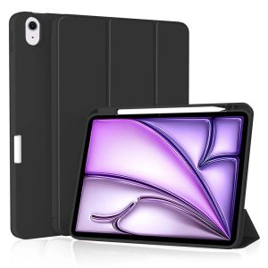 Θήκη iPad Air 11 (2024) / Air 11 (2025) Trifold (with Pencil Holder) Techsuit (Μαύρο)