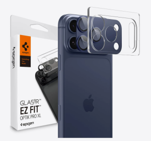 Spigen Glas.tR EZ Fit Optik Pro XL Tempered Glass Camera Lens Protector for iPhone 17 Pro Max - Blue